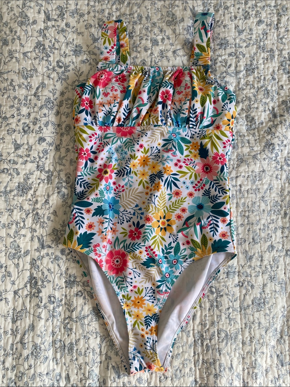 Women’s Floral One-Piece Swimsuit in Multicolor
